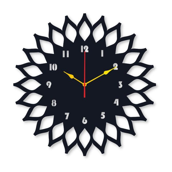 Sun Round Clock Wall Clock Stylish Design Home Decoration Wall